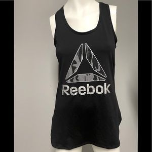 Size Small Reebok black with Reebok logo